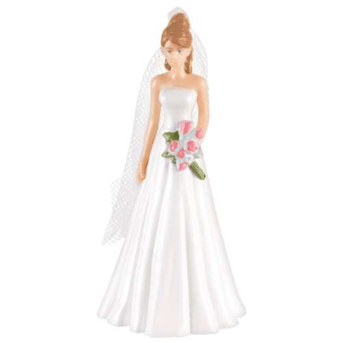 Bride with Veil Cake Topper - Click Image to Close